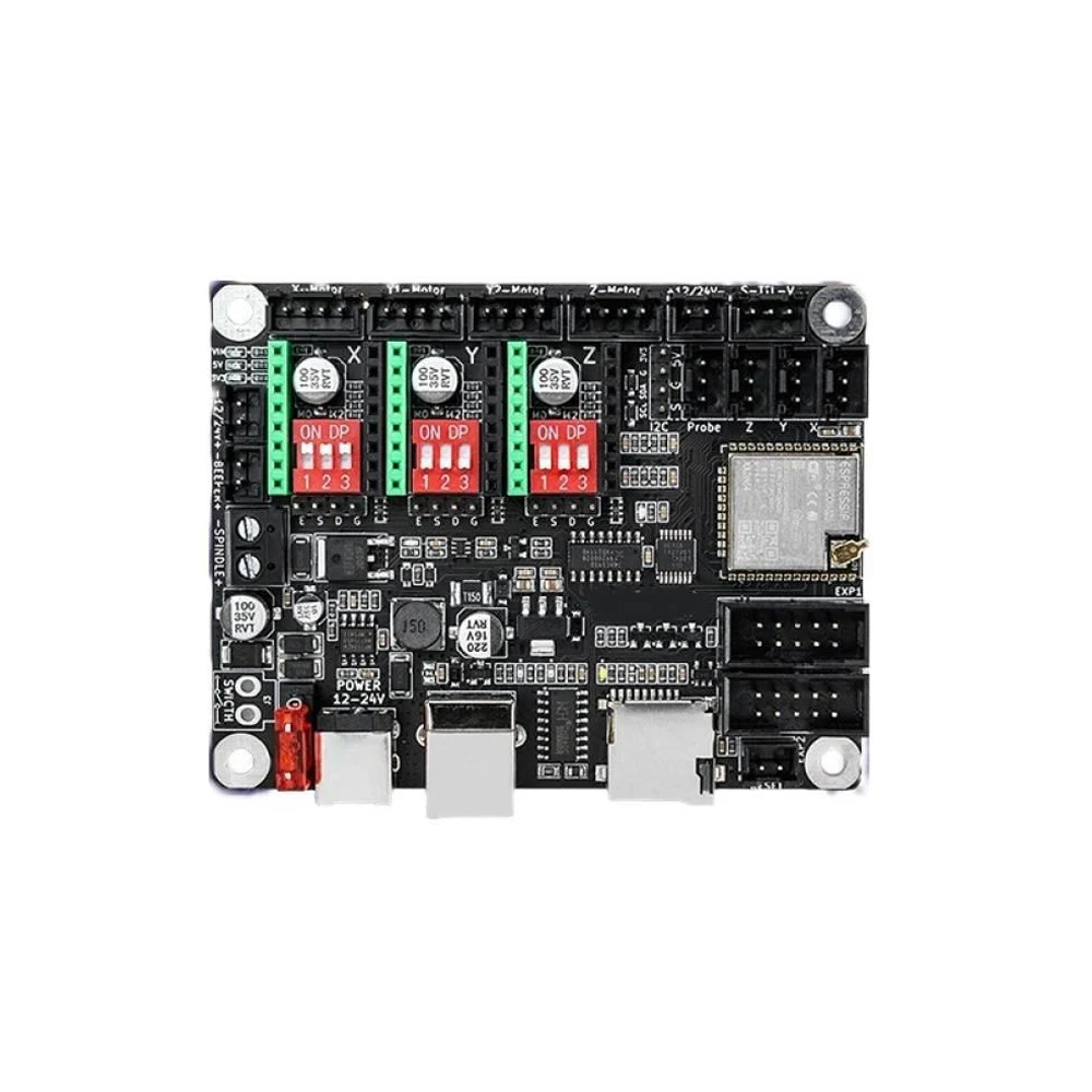 Scheda di controllo della macchina per incisione laser Piccola scheda madre di controllo della macchina per scrittura Grbl a 2 assi/3 assi 12V/24V + modulo 2/3 4899