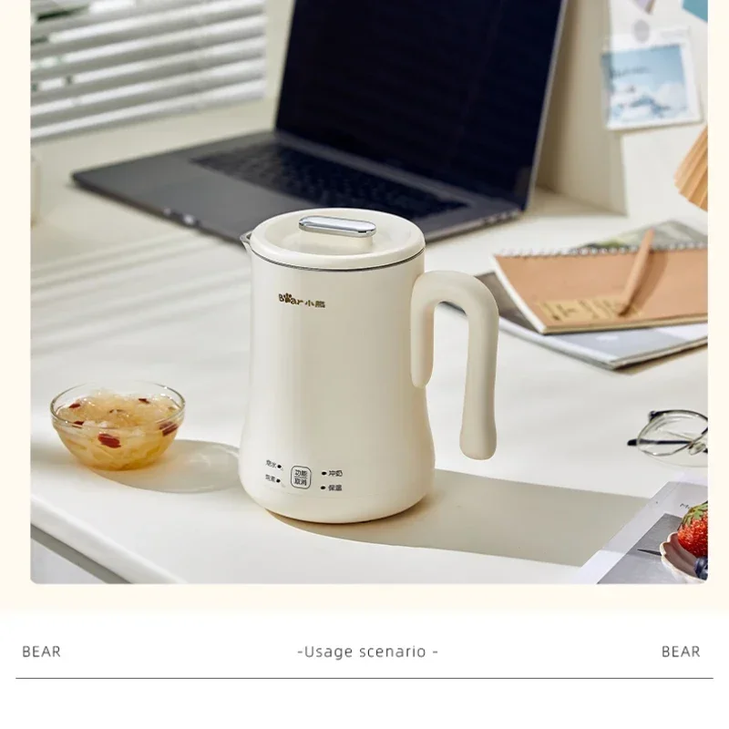 Bollitore elettrico portatile Bollitore termico da viaggio Tazza bollente per acqua non pieghevole Bollitore elettrico da viaggio per la casa Elettrodomestico portatile