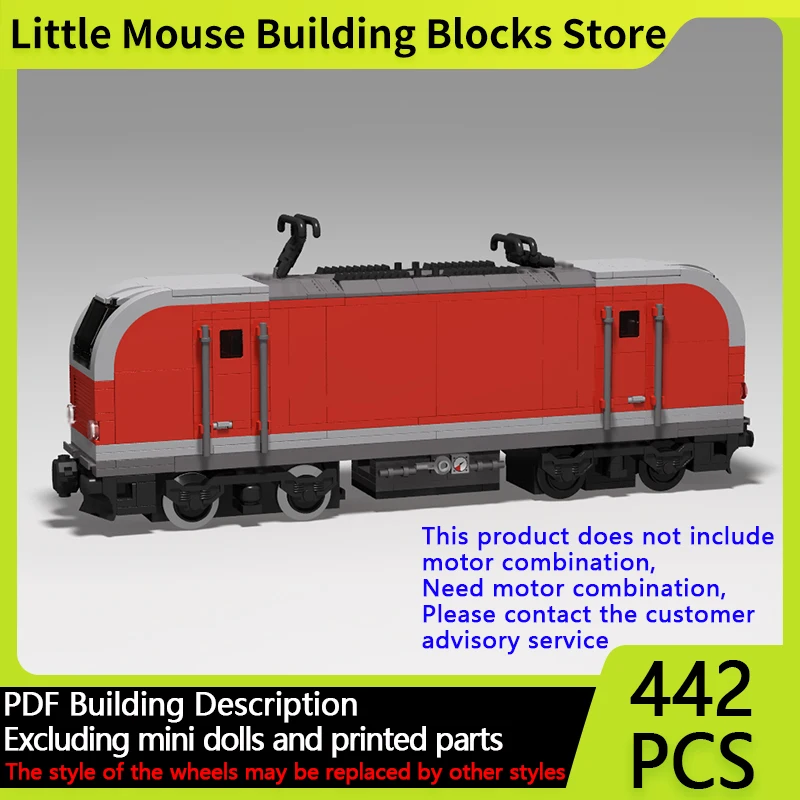 

Модель городской автомобиль MOC, строительные кирпичи, железная дорога, электрический локомотив, модульная технология, детские праздничные подарки, сборные игрушки, костюм