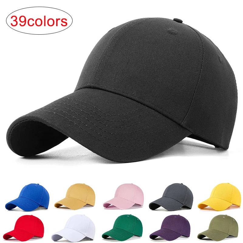 2024 Baseball Cap Men Women Spring Summer Trucker Caps Male Outdoor Activities Sun Hat Cotton Golf Visor Solid Peaked Dad Hat