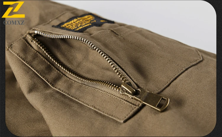 Men's Work Jacket Autumn Winter New Solid Color Warm Thickened Multi-pocket Outdoor Travel Lapel Coat Men Simple Cotton Clothes