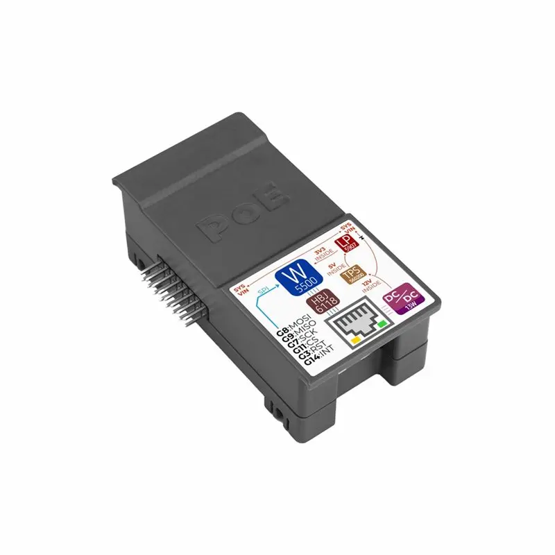 

Stamplc Poe Ethernet Control Poe Module For Stamplc, Built-In W5500 Embedded Ethernet Controller, Support Poe