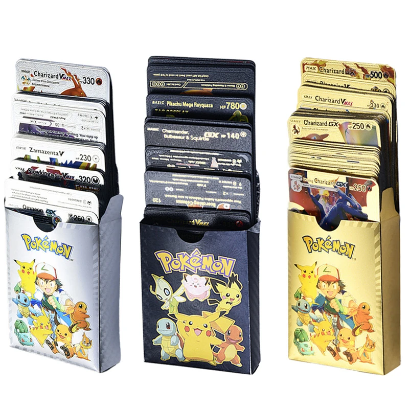 9-27-55 sztuk pokemon karty Vmax GX karty energii Charizard Pikachu rzadko serii walki trener karty zabawki dla dzieci na prezent