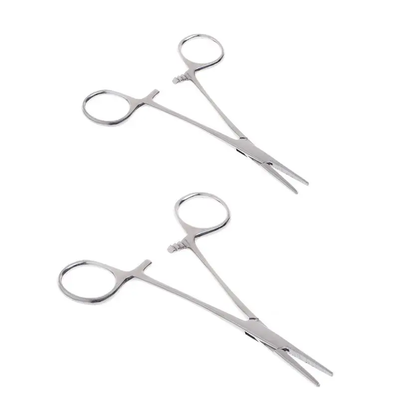 Pet Hemostatic Hair Clipper Tweezer Scissors Dog Clamp Ear Supplies Ear Fur Trimming Scissor Dog Stainless Steel  Grooming Tools