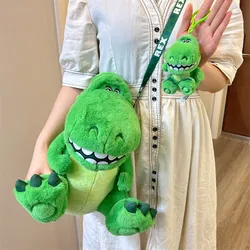 2023 New Original Disney Toy Story Anime Rex Plush Doll Schoolbag Pendant Cartoon Fashion Shoulder Bag Children Christmas Gifts