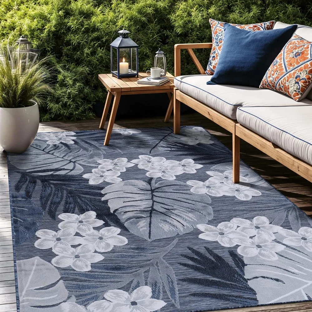 

Outdoor Rug, Patio Decor, Kitchen, and Entryway Rugs, Washable Stain Resistant Outside, Outdoor Rug