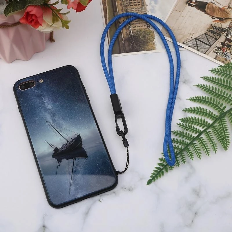 Stylish Anti-lost Color Braided Lanyard for Phone for Case Wallet 19inch