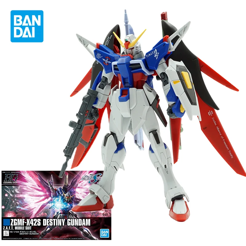 

Bandai Gundam Mobile Suit Hguc Series 1/144 Zgmf-X42S Destiny Gundam 224 экшн-фигурка аниме Сборная модель мальчик подарки в наличии