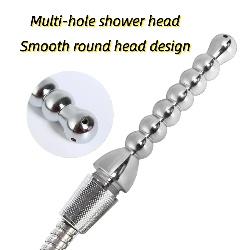 2pcs Portable Shower Equipment Set Stainless Steel Shower Extension Pipe Suitable for All Shower Kits Bathroom Accessories