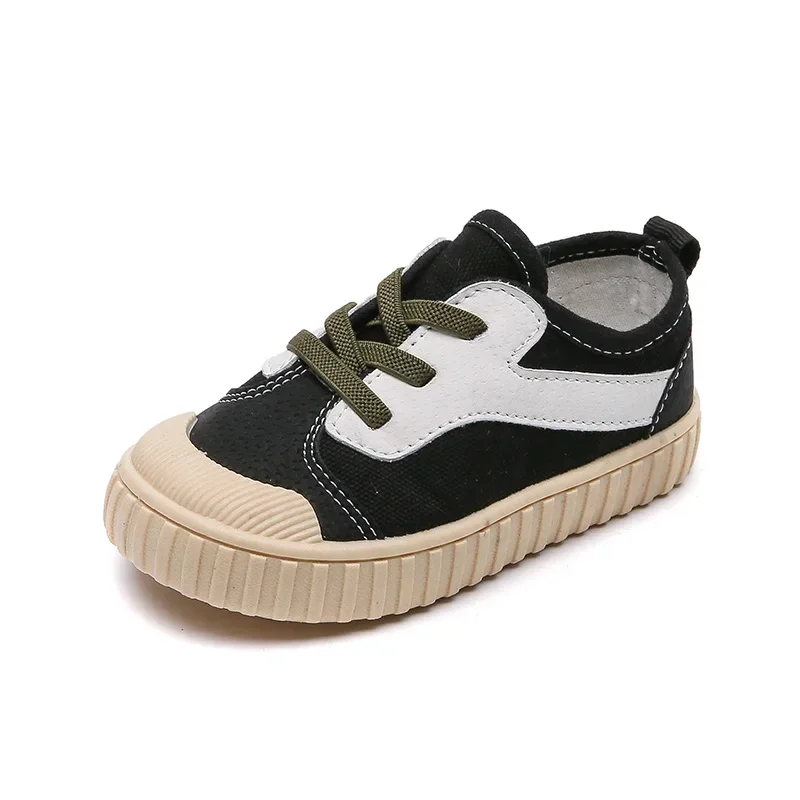 Baby Girls Boys Canvas Shoes Autumn Infant Toddler Shoes Soft Bottom Non-slip Children Casual Anti-kick Shoes Kids Sneakers