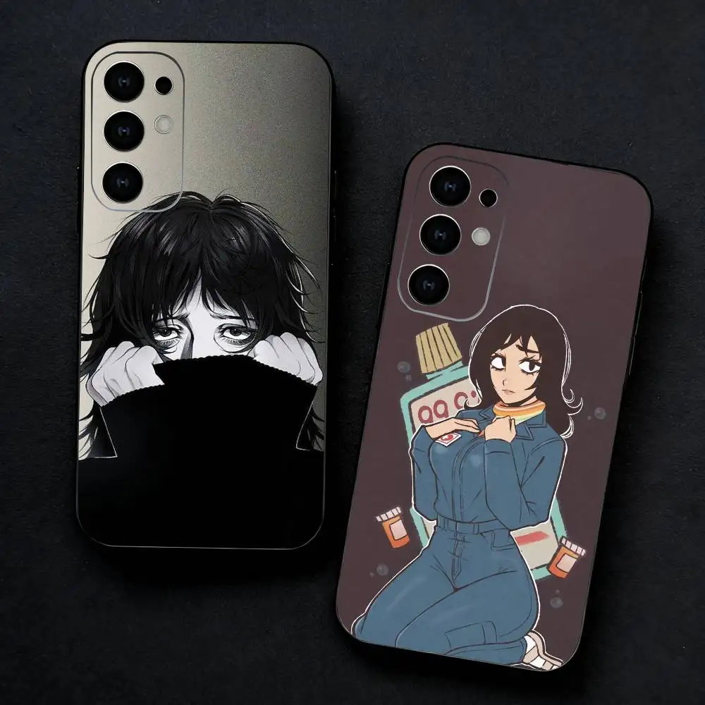 

Game M-Mouthwashing Anya Phone Case For Samsung S25,S24,S23,S22,S21,S20,Ultra,Plus,FE Black Soft Cover