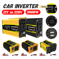 3000W Vehicle Smart Inverter DC 12V To AC 110/220V Car Voltage Transformer Built-in Fuse Digital Power Inverter for RV Caravan