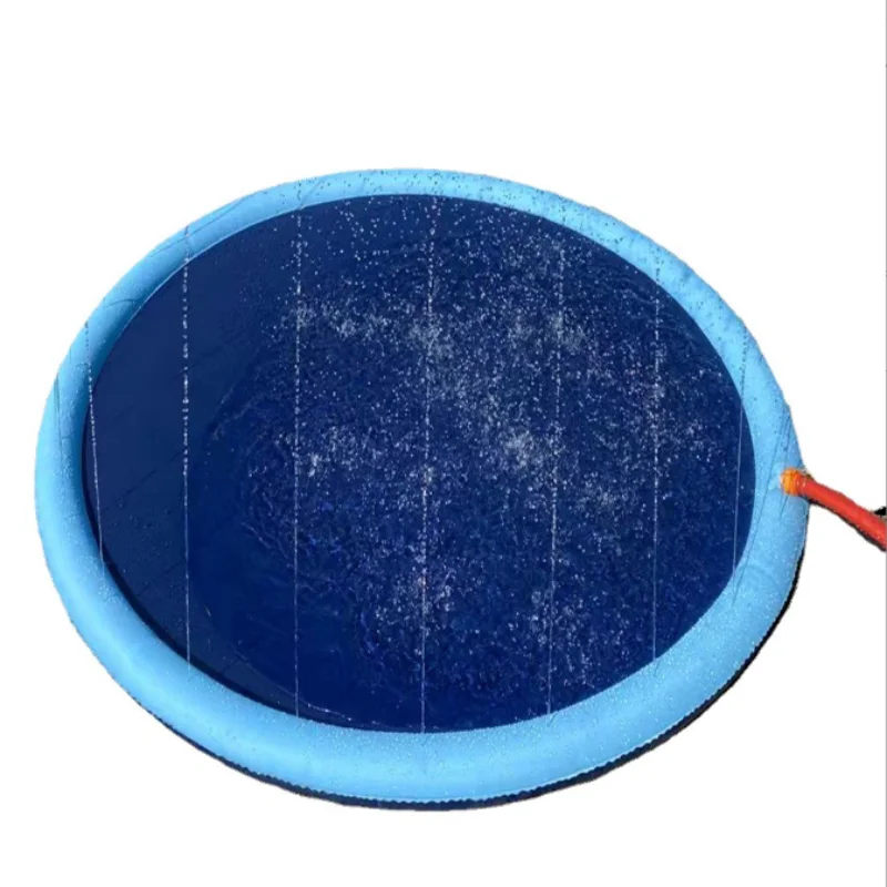 Thickened Pet Spray Mat, Non Slip Mat for Pets, Outdoor Dog and Child Spray Mat, Folding Pet Dog Swimming Pool, Folding Cleaning