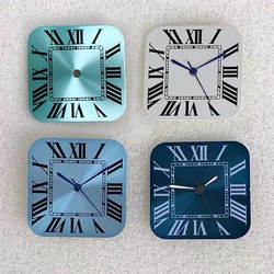 New watch accessory square 27mm dial modified Arabic numeral dial and Hands suitable for Japanese NH35 automatic movement