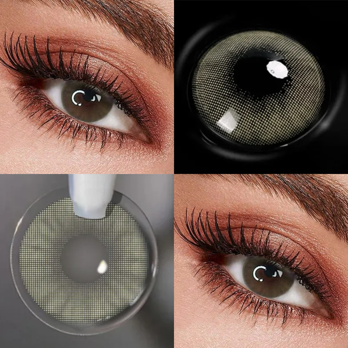 VISUASHOW Polar Light Colored Contact Lenses 2 Pcs Yearly Disposable Soft Small Pupil Prescription Myopia Color Contacts