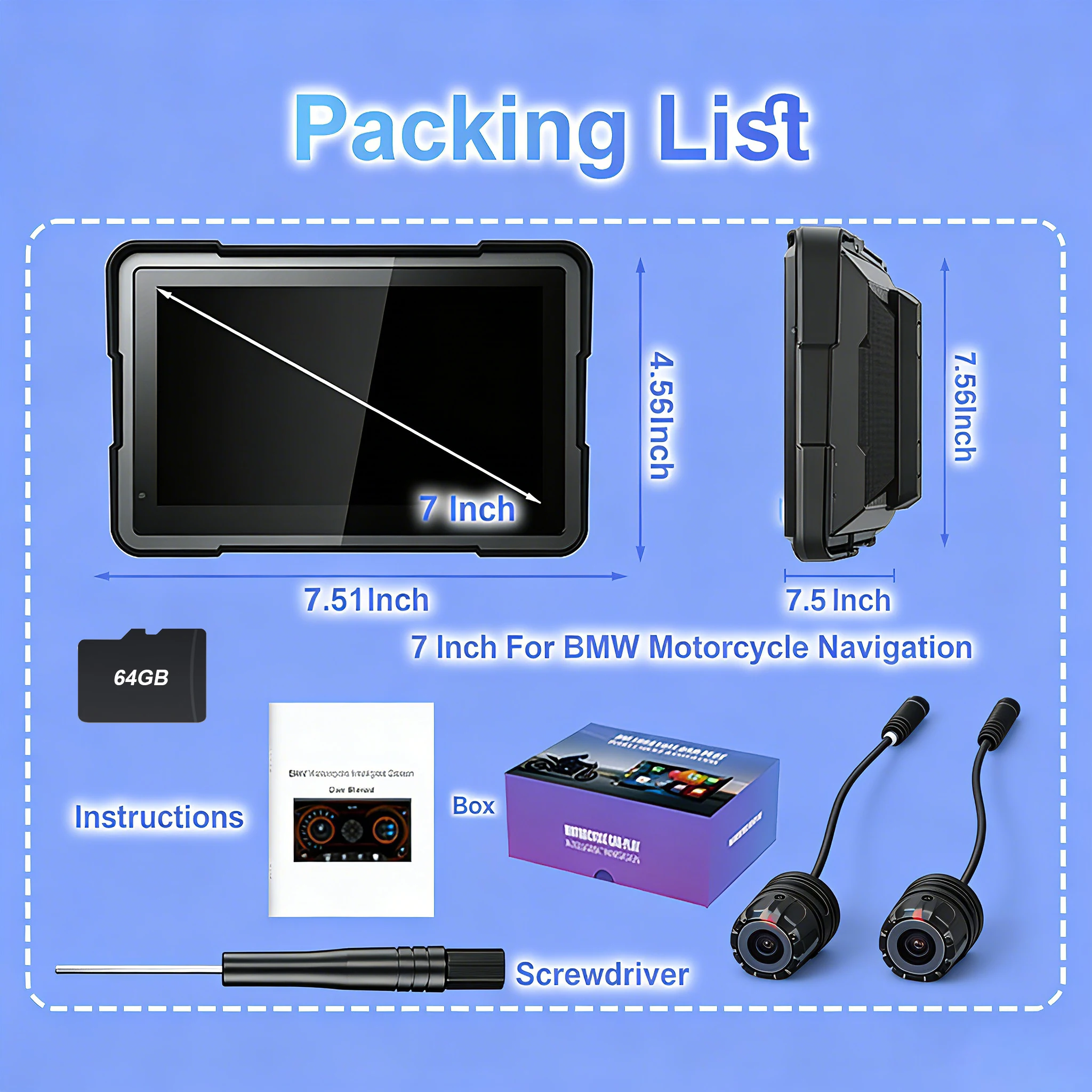 7inch 64G 2K Camera