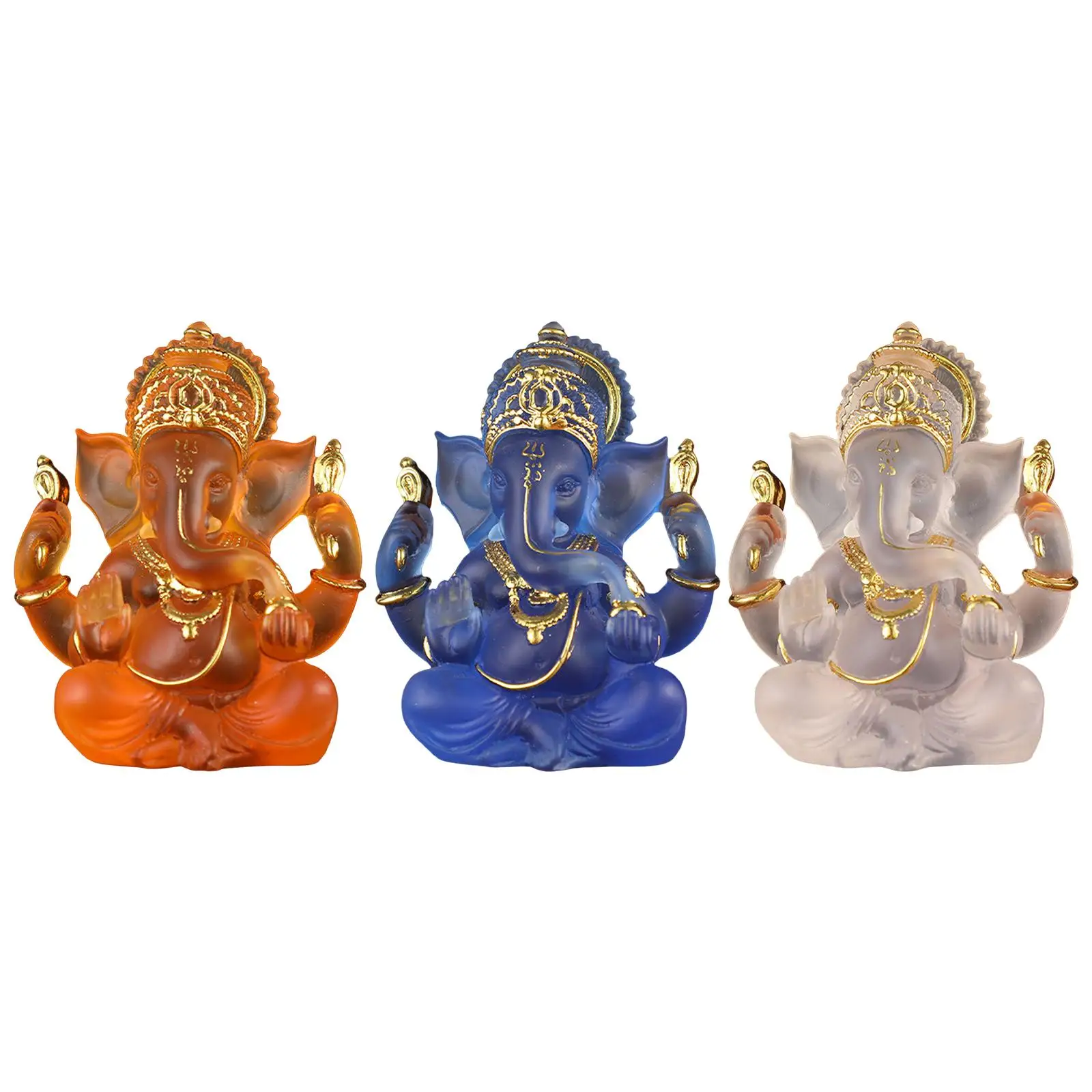 Lord Ganesh Statues Fengshui Lucky Wealth Indian Ganesha Figurine Buddha