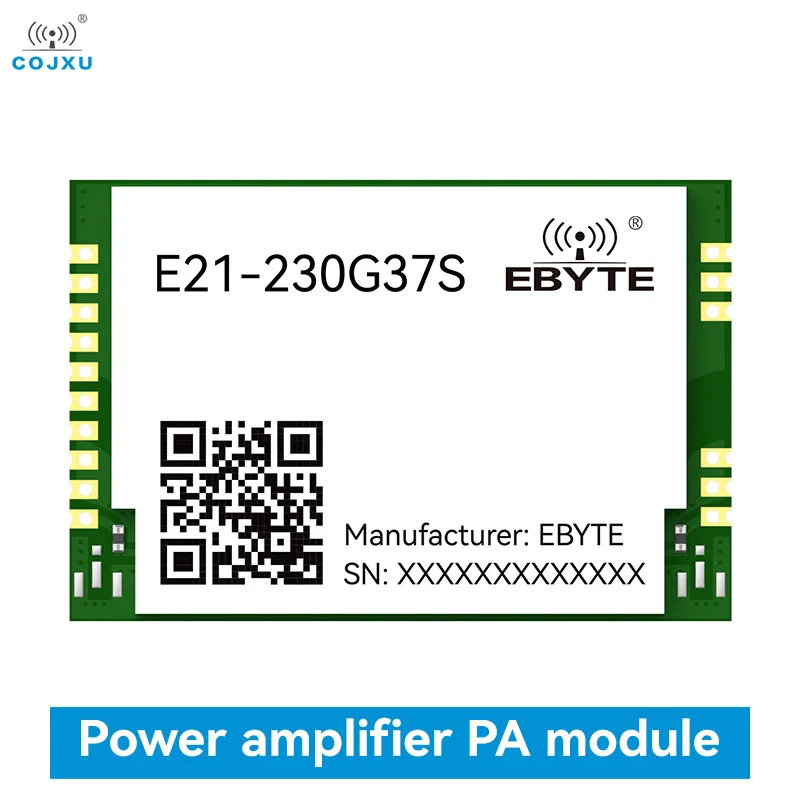 230MHz Power Amplifier RF Amplifier RF Gain Module COJXU E21-230G37S 37dBm 5W Long Range 20km SMD Module LNA Stamp Hole