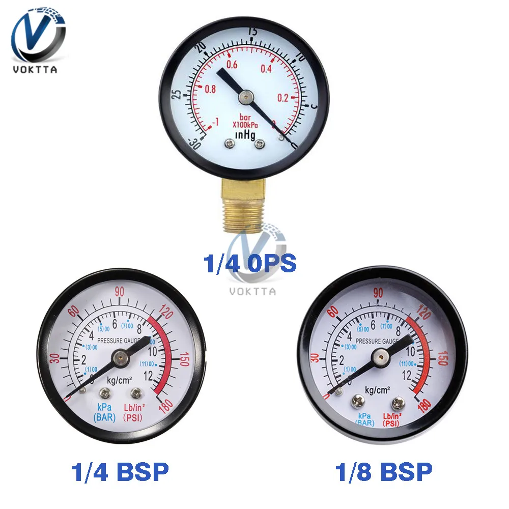 Mini Dial Portable Dual Scale Dial Gauge 1/4\