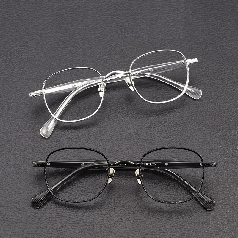 

Japanese Handmade Titanium Sqaure Glasses Frame Men Vintage Ultralight Optical Eyeglasses Women Retro Full Rim Myopia Eyewear