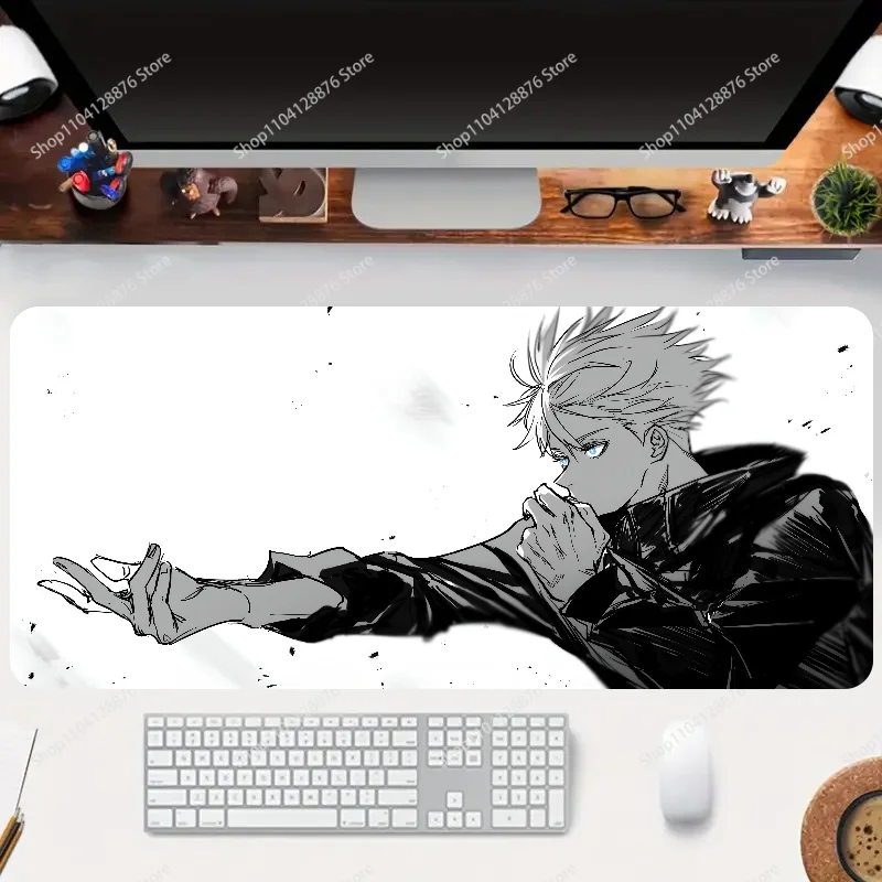 1pc hot anime Gojo Satoru non-slip mouse pad suitable for office computers laptops e-sports game desk mats XXL Keyboard