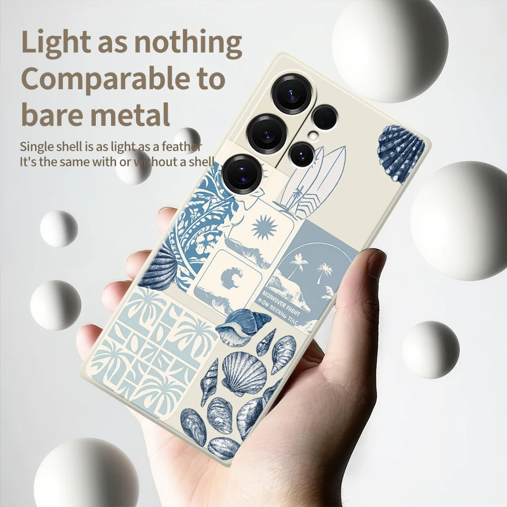 Capa de telefone móvel estilo praia para samsung galaxy a56 a32 a23 a22 5g a32 a23 4g a55 a54 a53 a52 a51 a35 a34 a31 a25 capa macia