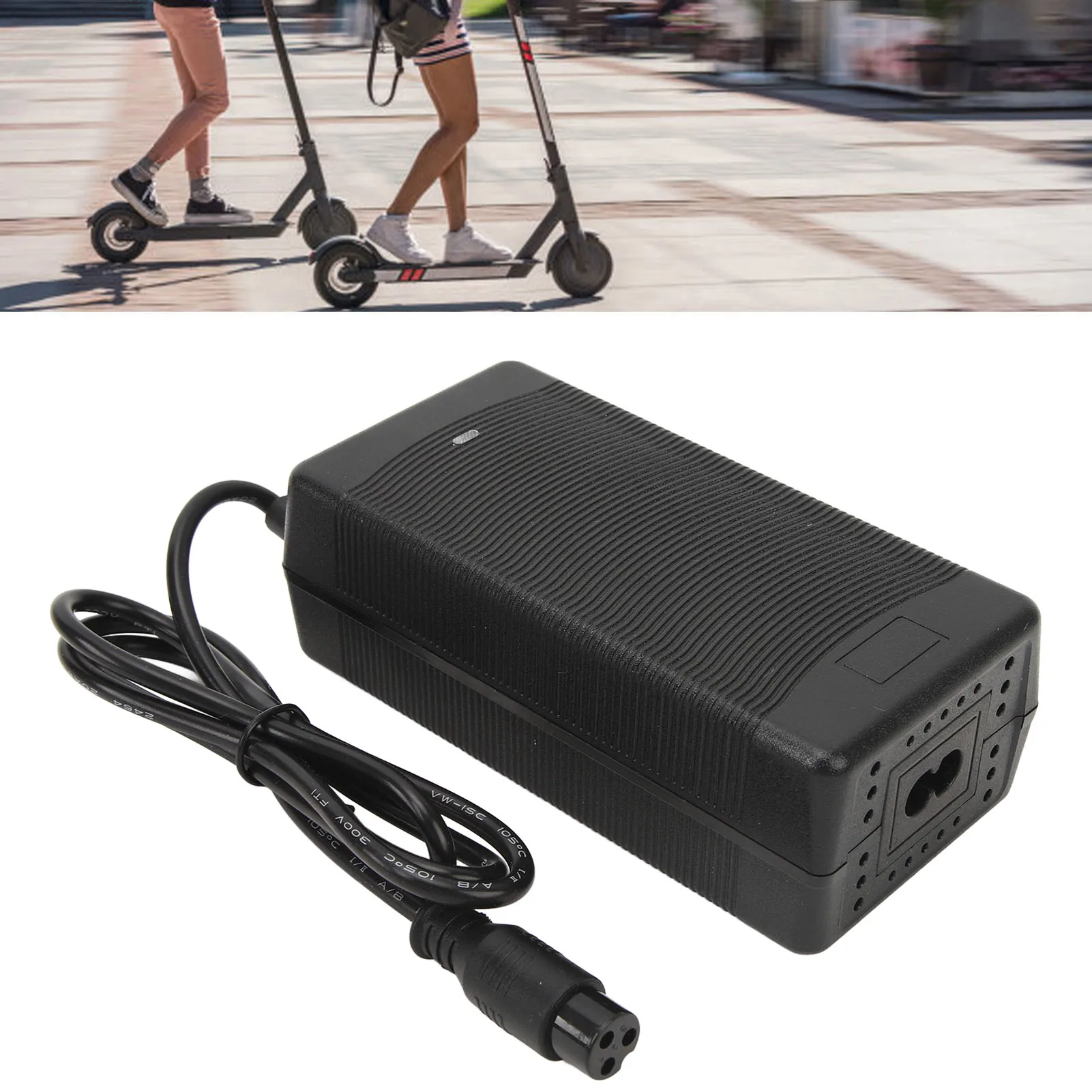 

Battery Charger 48V 2A Safe Protection with 3 Prong Plug High Stability Plug and Play for KUGOO M4 PROM4 Electric Scooter