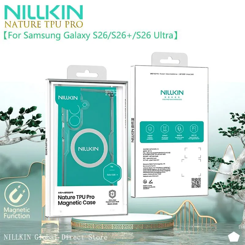 For Samsung Galaxy S26/S26+/S26 Ultra Shockproof Case, NILLKIN Transparent Cover, Airbag Corners Anti-Scratch Protection Slim Fi