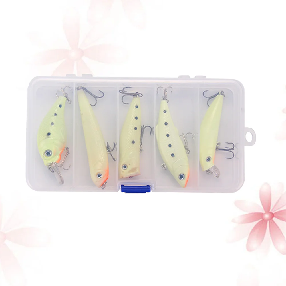 

5 Pcs Trout Lure Life-Like Bait Simulation Baits Bionic Luminous Accessories