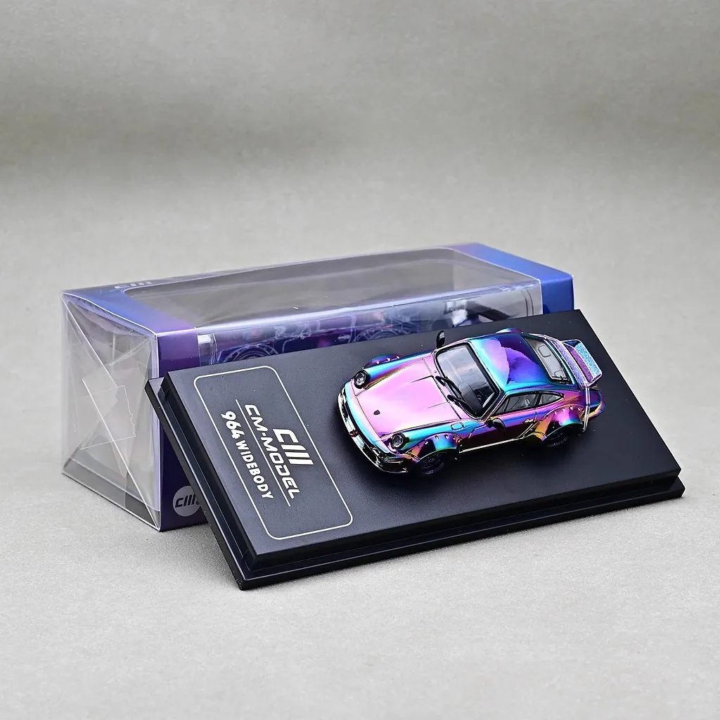 

CM Model 1/64 Model Car 964 Chameleon Color Diecast Vehicle Toys Collection Gifts for Teenagers Adults With Display Case
