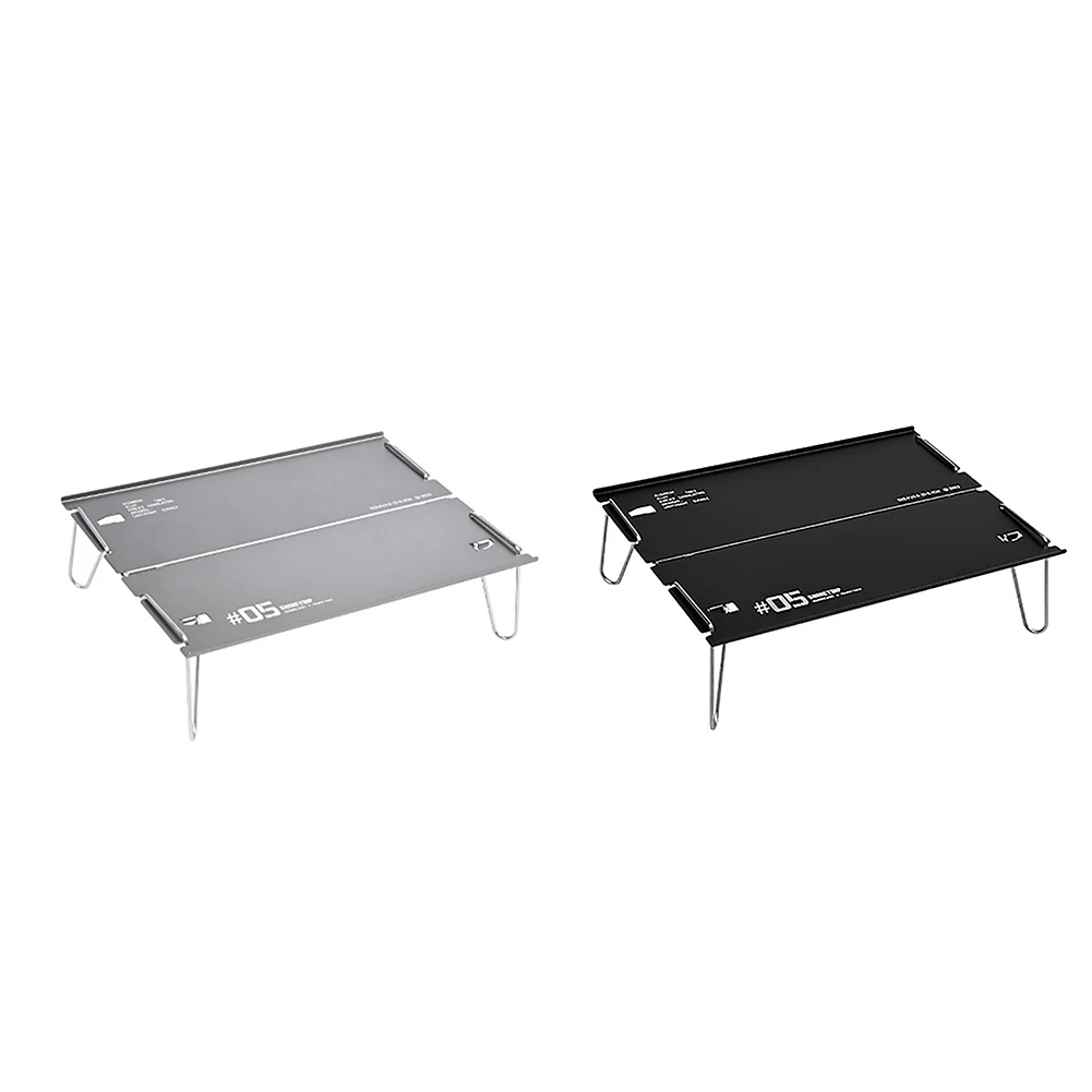 

Aluminum Alloy Table Outdoor Folding Table With Anti-Slip Feet Removable Dining Table For Camping Beach Backyards 29.8x21x8.4 Cm