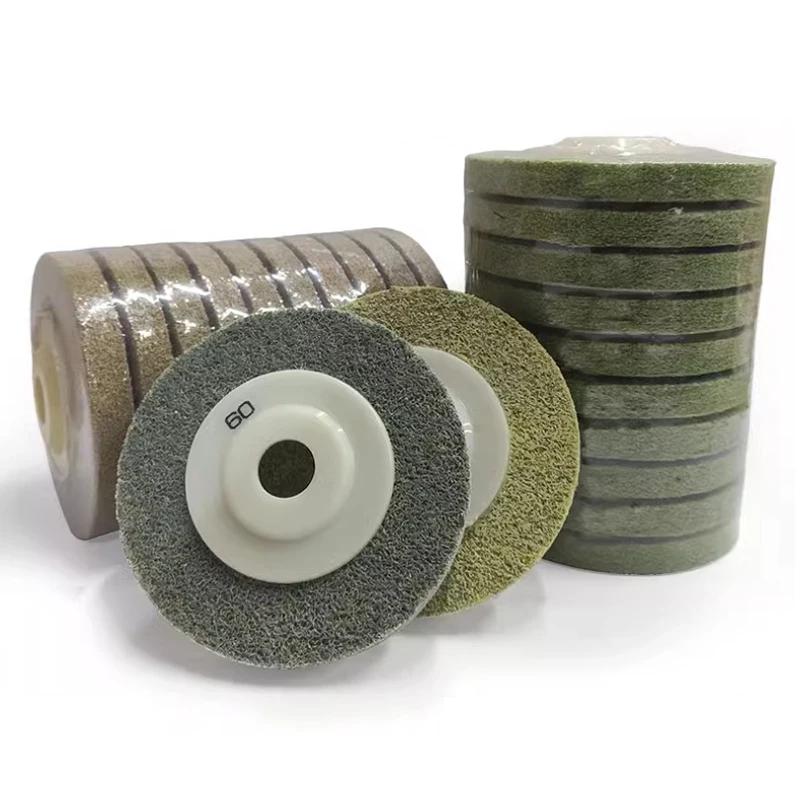 4 Inch Nylon Fiber Polishing Wheel Grinding Disc Abrasive Tools Materials Surface Decoration For Angle Grinder 60-1500 Grit