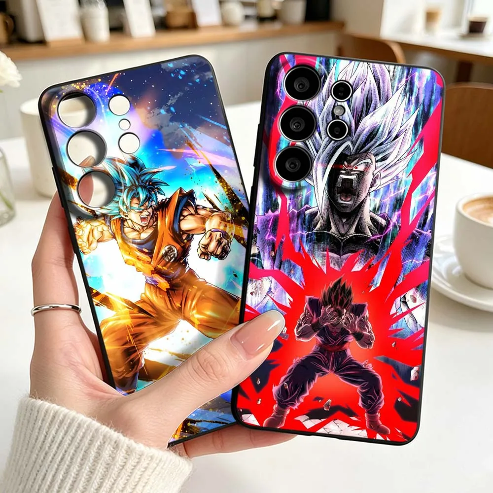 Art D-Dragon Ball Saiyan Phone Case For Samsung Galaxy S26 S25 S24 S23 S22 S21 S20 Pro Edge Ultra Plus FE 5G Black Cover
