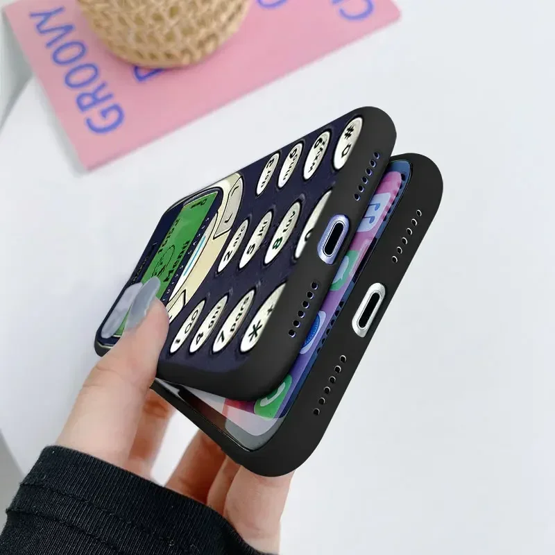 Funny Abstract Silicone Phone Case for IPhone 11 12 13 15 Pro Max Mini X XS MAX XR 7 8 14 Plus SE20 Soft Protection Covers Coque