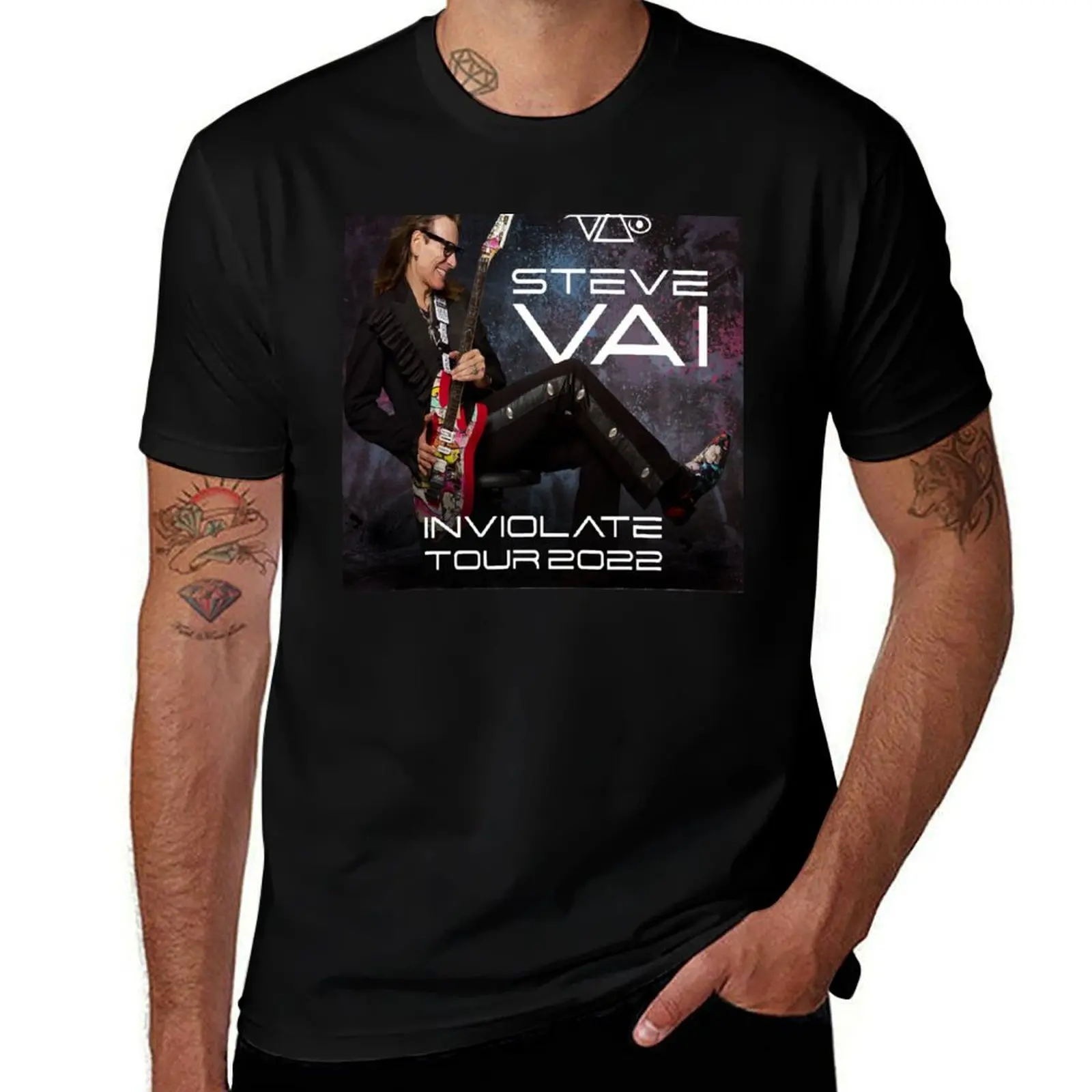 

inviolate tour steve vai world tour T-Shirt anime t shirts for man man t shirt designer t shirt personalised T-Shirt