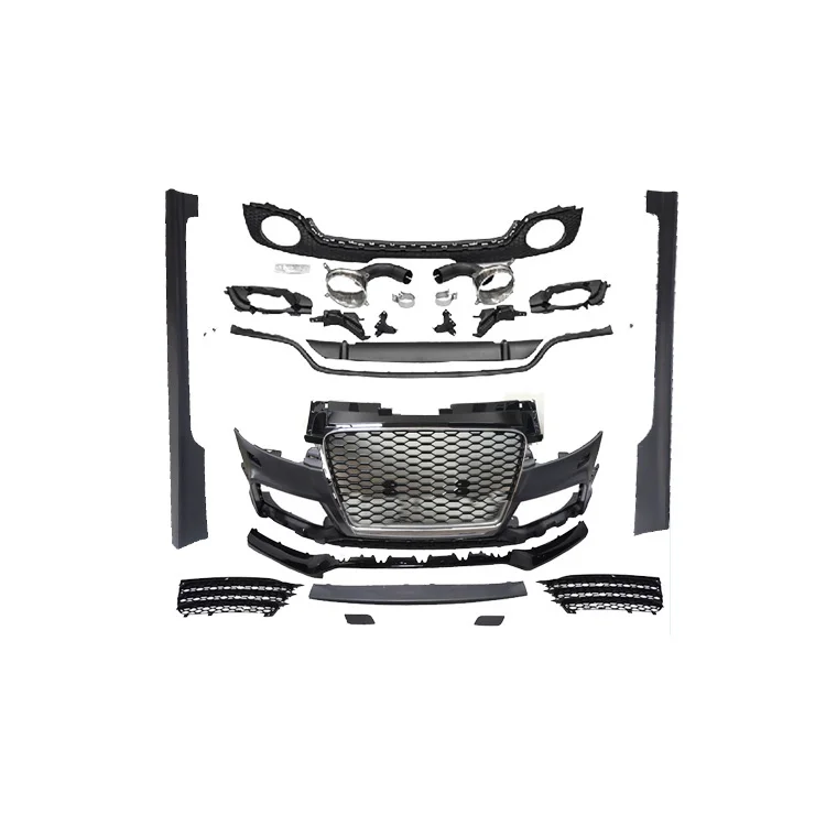 

Дамии Высококачественный передний автомобильный бампер TT TTS MK2 Facelift Bodykit Автомобильные бамперы Решетка задней губы TTRS Обвесы для 2008-2014 гг.