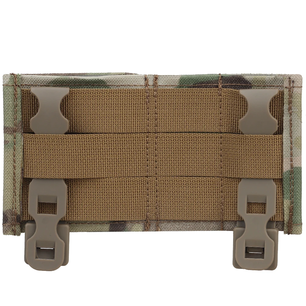 Double Caliber Mag Carrier 2 Pistol 1 Rifle MOLLE Mount Fixed Insert Hunting Field Gear Flashlight Utility Pouch