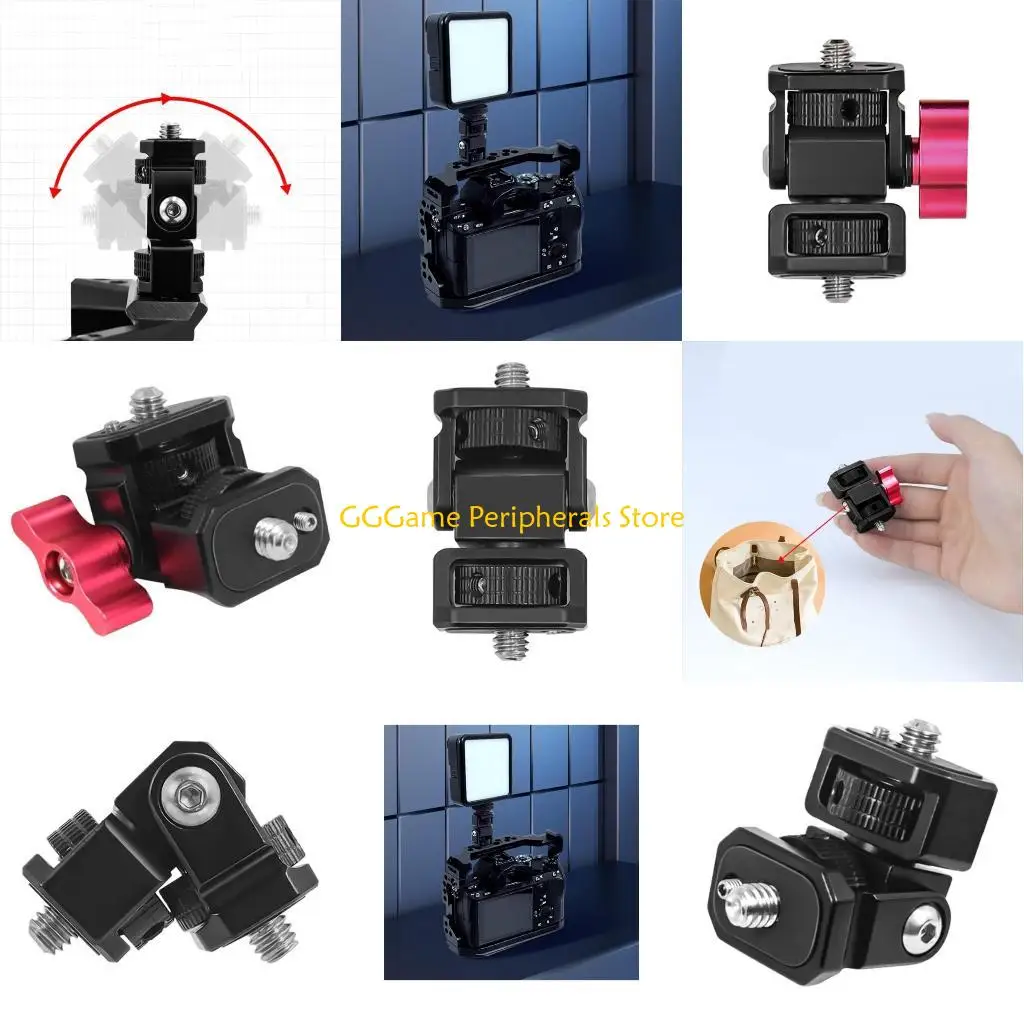 

U55B Field Monitors Mount Monitors Holder Swivels &Tilt Adjustable Double 1/4screw