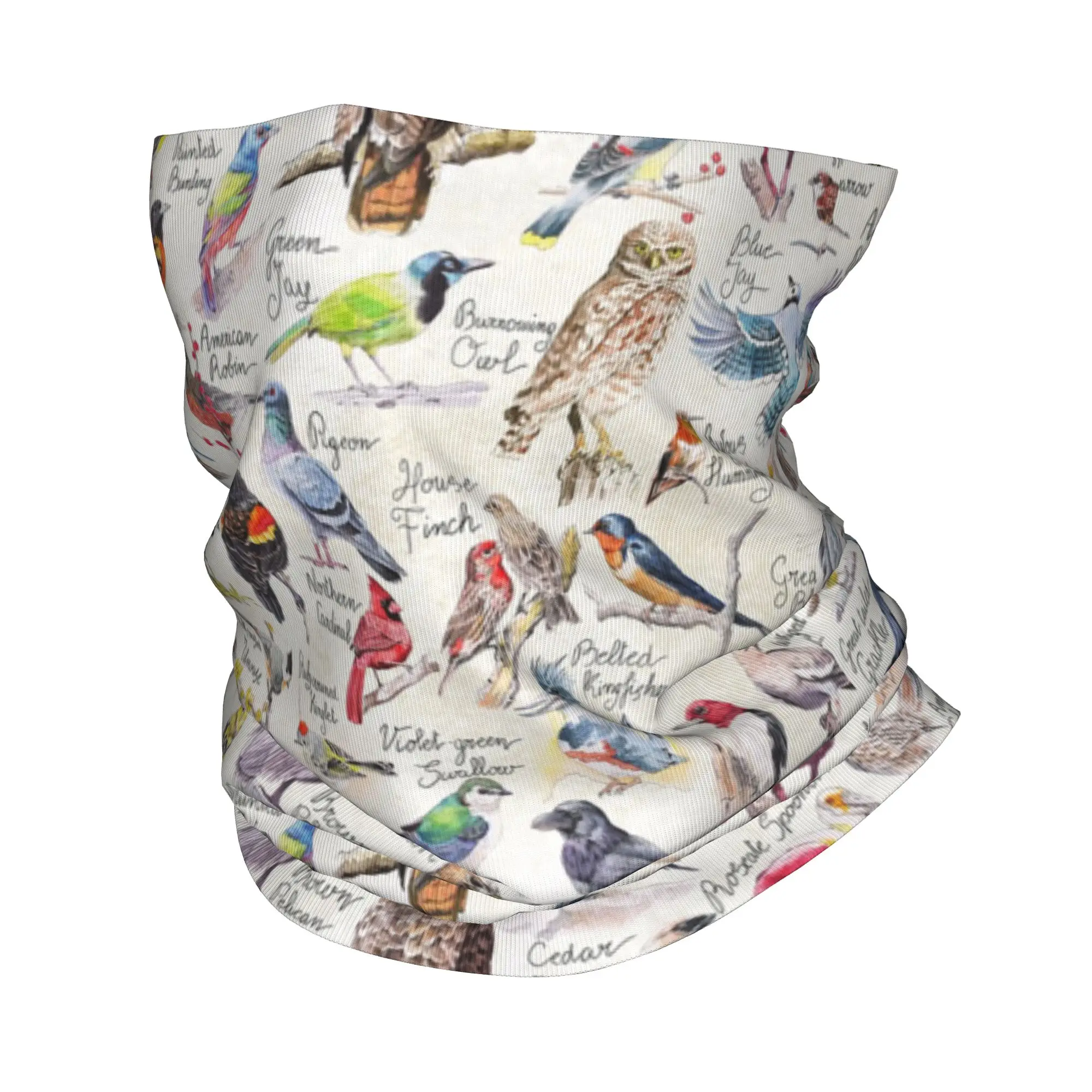 

North American Birds Bandana Neck Cover Printed Wrap Mask Scarf Multifunction Headwear Hiking Fishing Unisex Adult