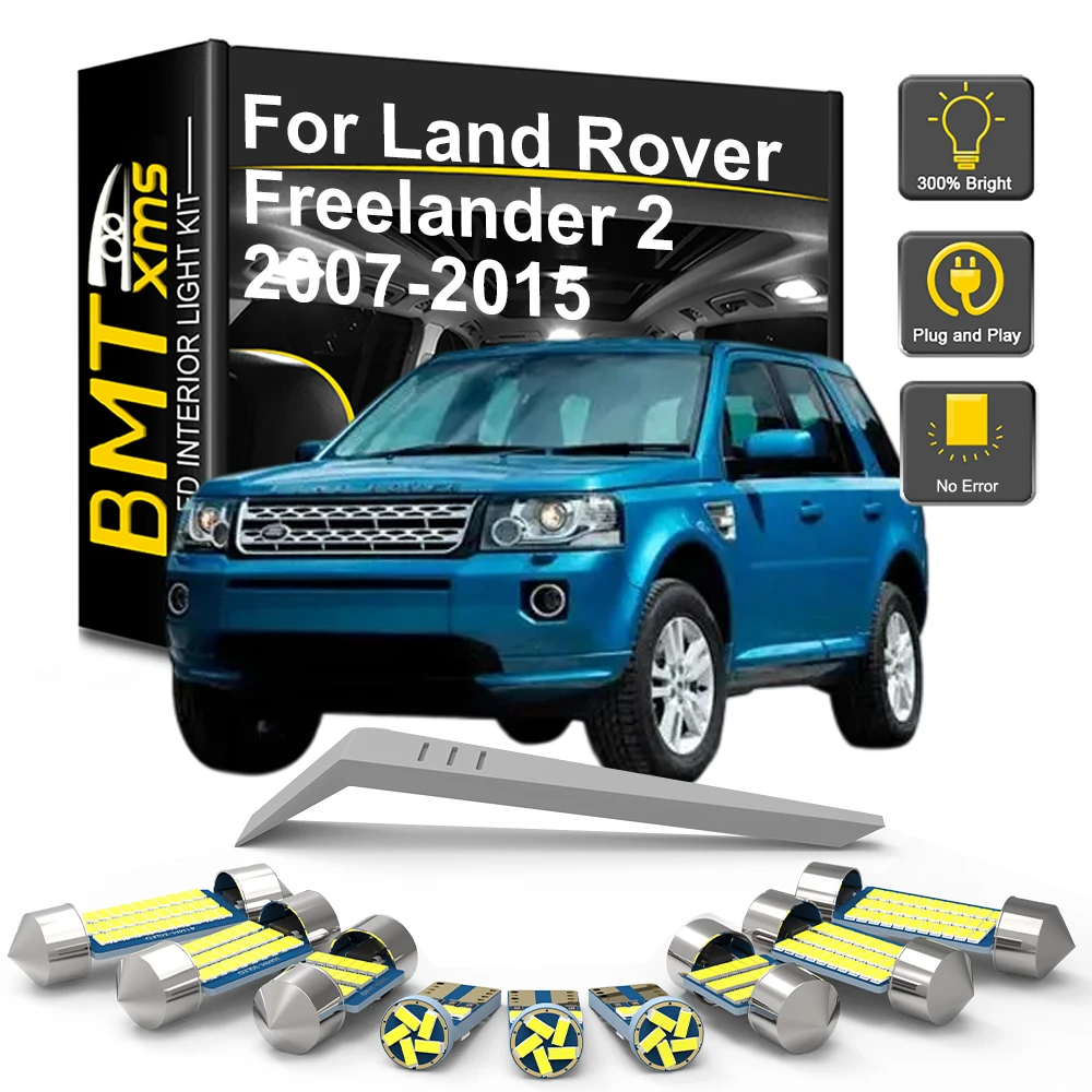 LED Lamp Interior Reading Dome Foot Door Light Kit For Land Rover Freelander 2 LR2 L359 2007- 2013 2014 2015 Accessories