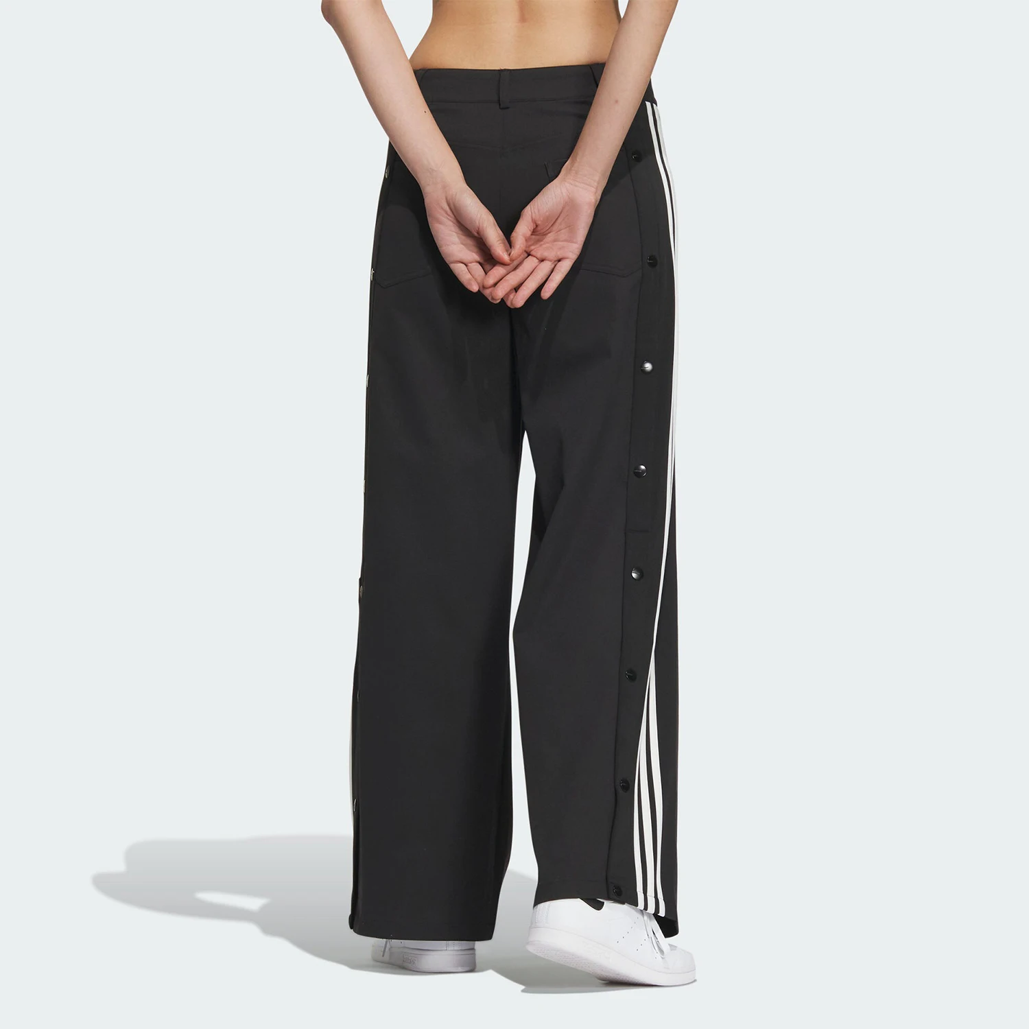 Adidas Genuine Three Stripes Women's Fashion Side-button Sport Pants IX6686