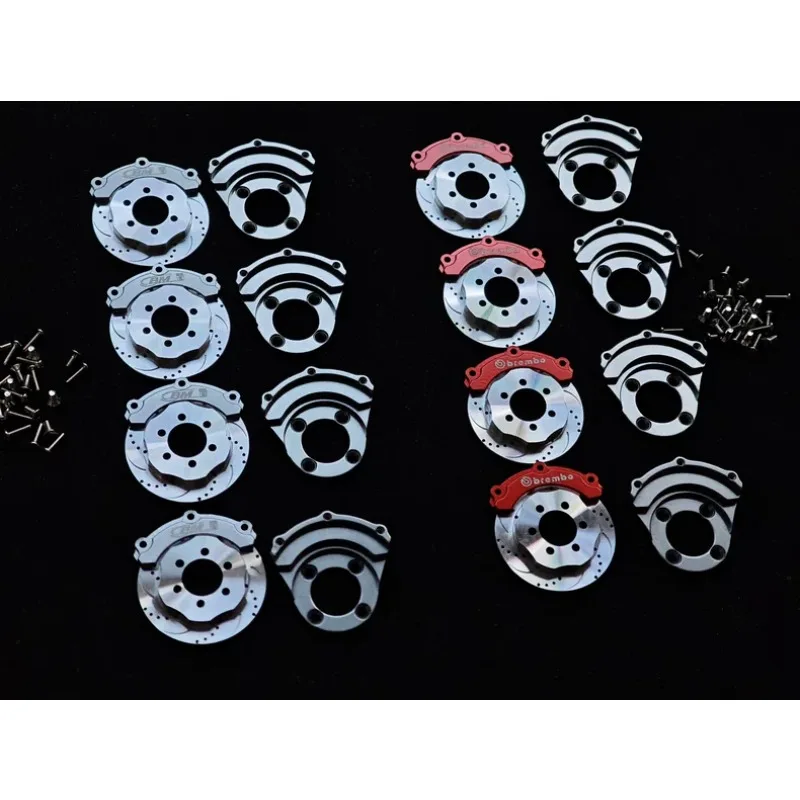 

CNC Aluminum Brake Caliper Brake Discs for KM RAM1500 RC Crawlers Compatible with 2.2" Wheels Metal Upgrade