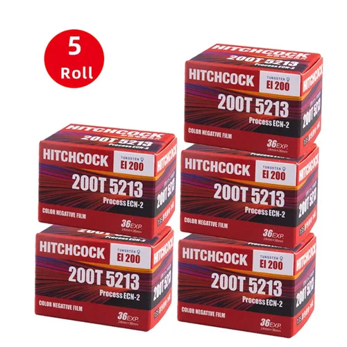HITCHCOCK-rollos de película ISO para cámaras, 3/5 (5213 T), Color negativo, 200, 36 hojas, ECN-2, 135, Vision3, 36EXP, 1/135 rollos