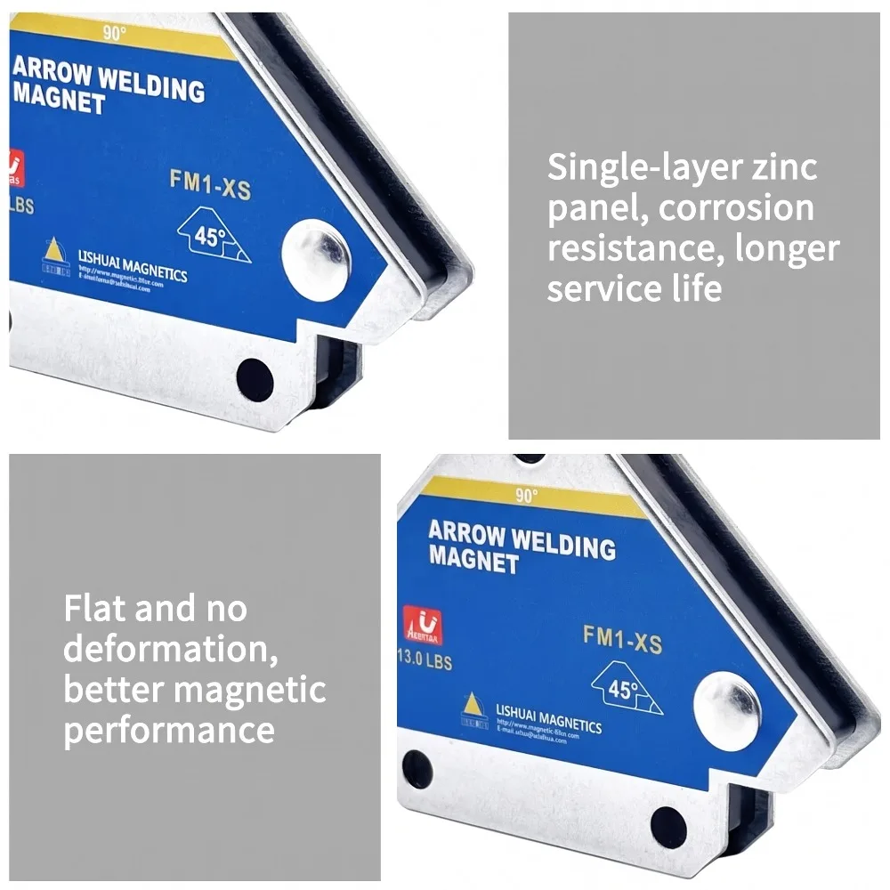 4pcs Magnetic Welding Fixer 45 90 135 Degree Multi Angle Magnet Weld Positioner Ferrite Auxiliary Locator Tools Heavy Duty Steel