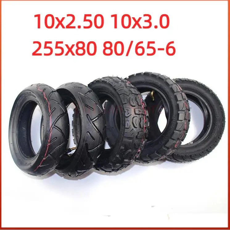 

Высококачественные внутренние и внешние шины 80/65-6 255x80 10x3.0, 10-дюймовые толстые шины, аксессуары для мотоциклов, трициклов, электросамокатов.