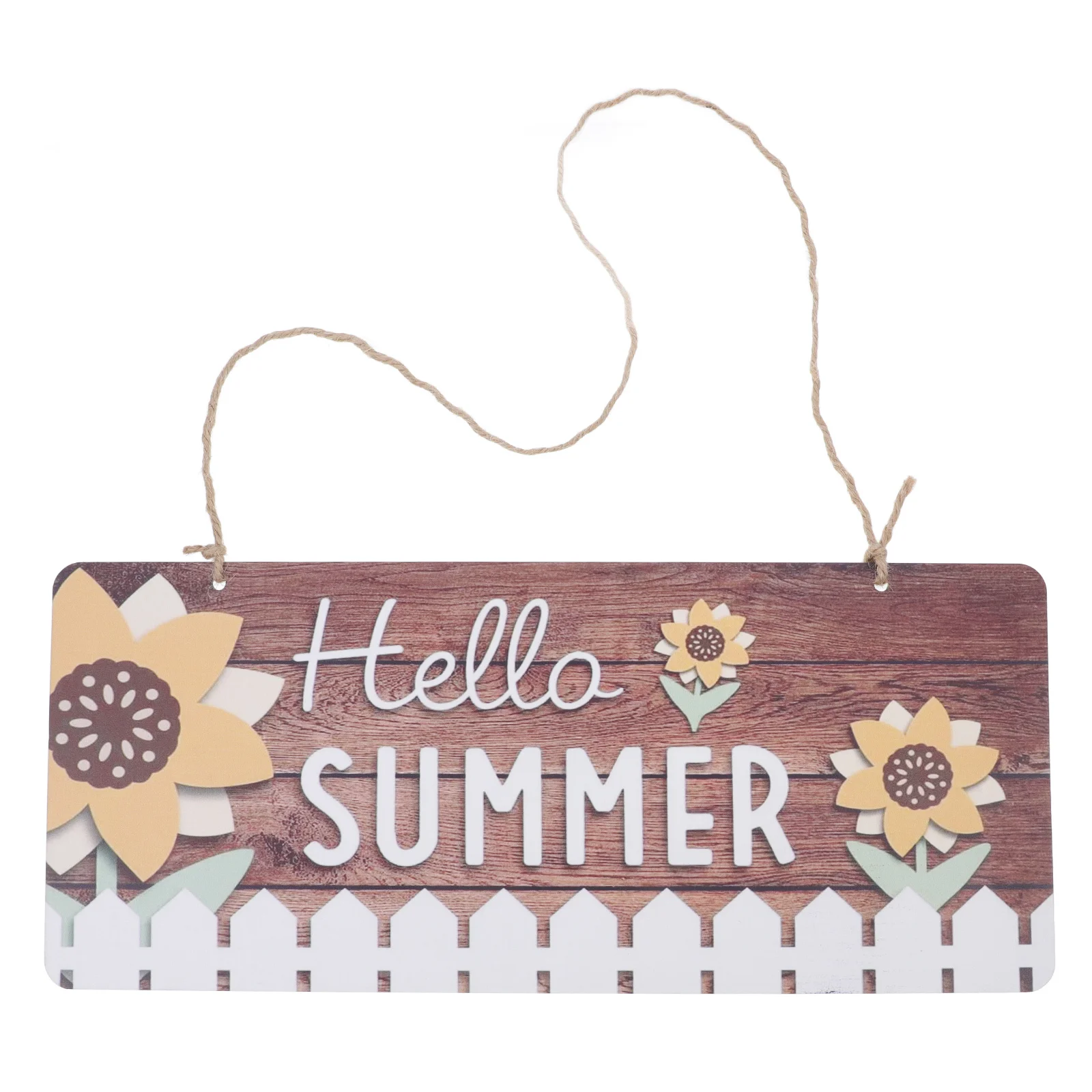 

Wooden Hanging Home Decor Square Flower Design Wooden Door Tag Pendant Door Sign Front Porch Farmhouse Decoration