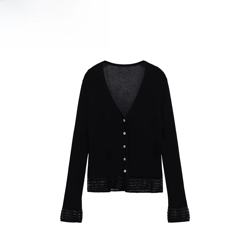 

Faionable вязаное длинное пальто Sve Me Hem для женщин, новое осеннее свободное пальто с V-образным вырезом на пуговицах, цельное полиэстеровое пальто