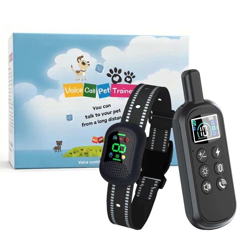 4900FT Adjustable Remote Dog Training Collar, IP67 Waterproof Rechargeable, 4 Modes & Voice Call for All Size Dogs