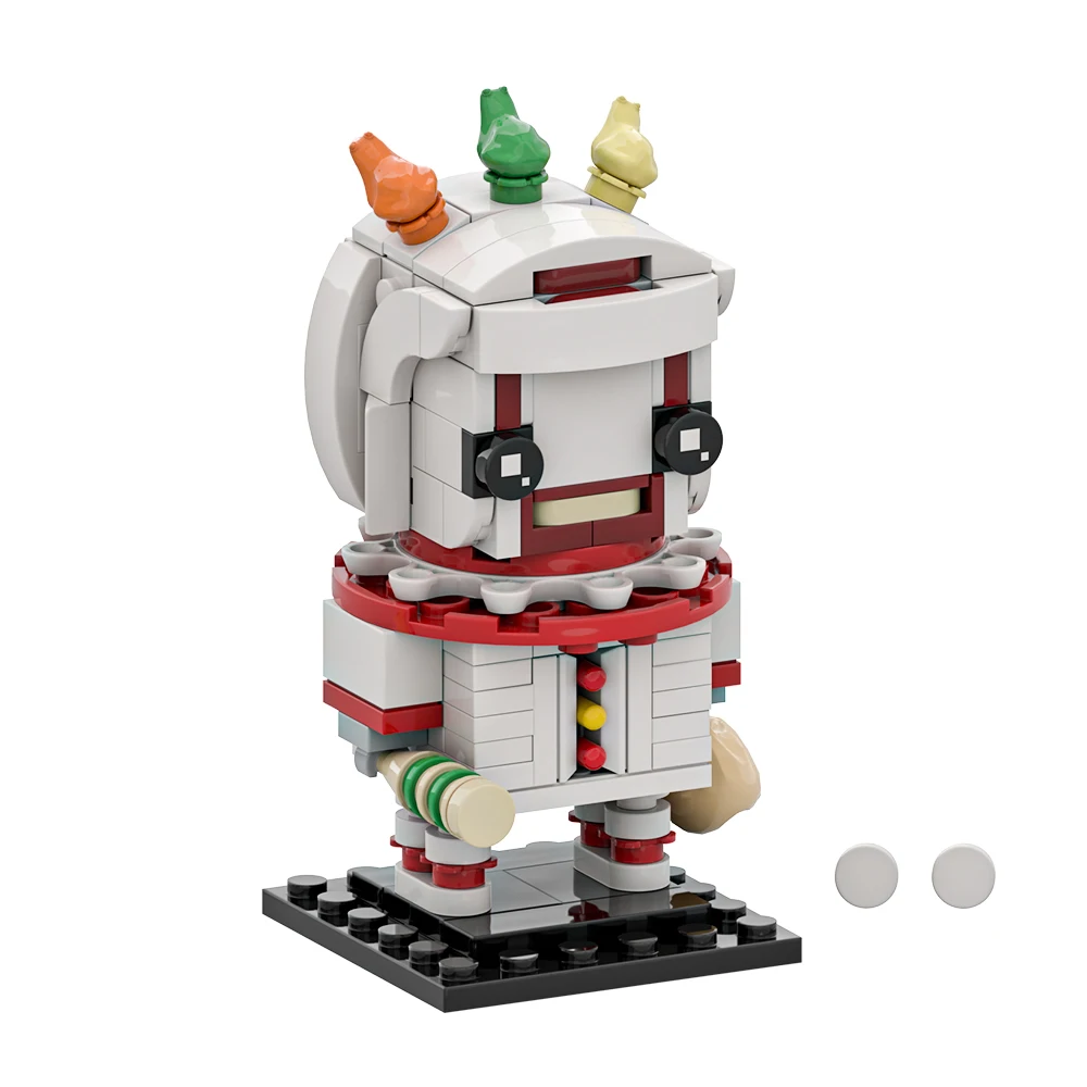 Moc americano horror story twisty figura de ação blocos de construção modelo brickheadzs tijolos diy brinquedo montado para crianças presente
