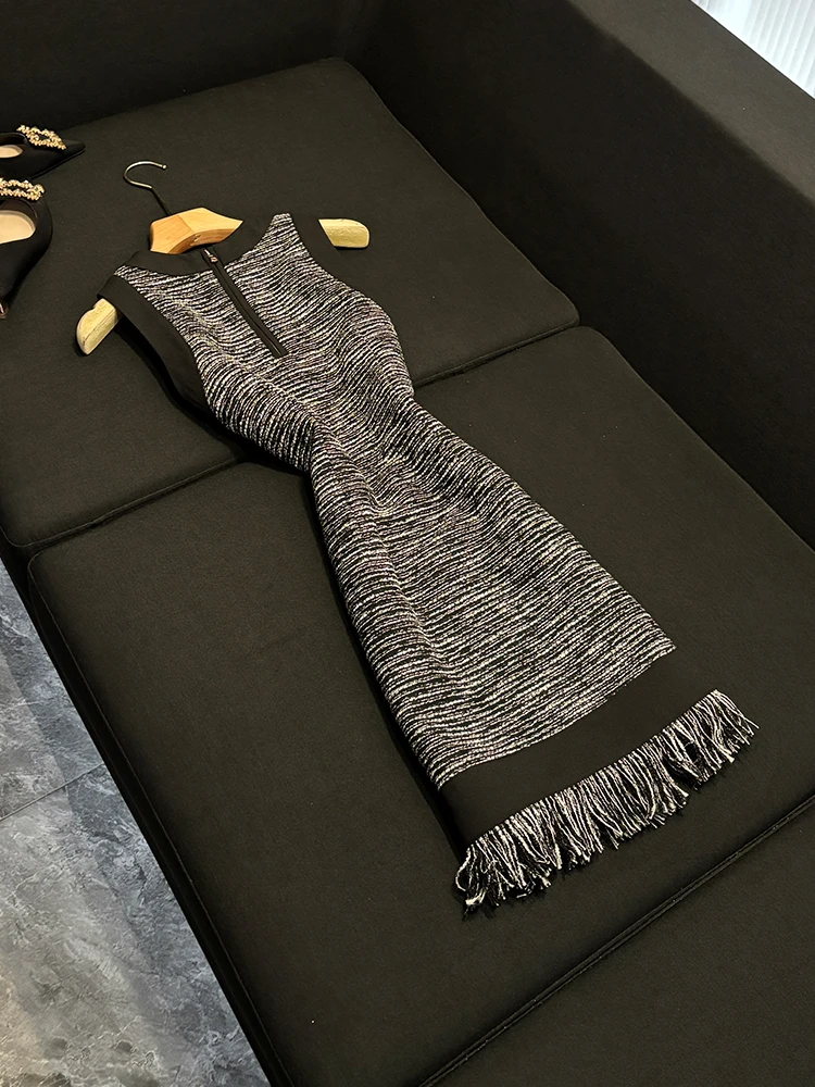 Faionable Svel rond Ne gilet Dr avec ourlet à volants banlieue Sle taille moyenne t-shirt en Fiber d'acétate modèle de base pour dames